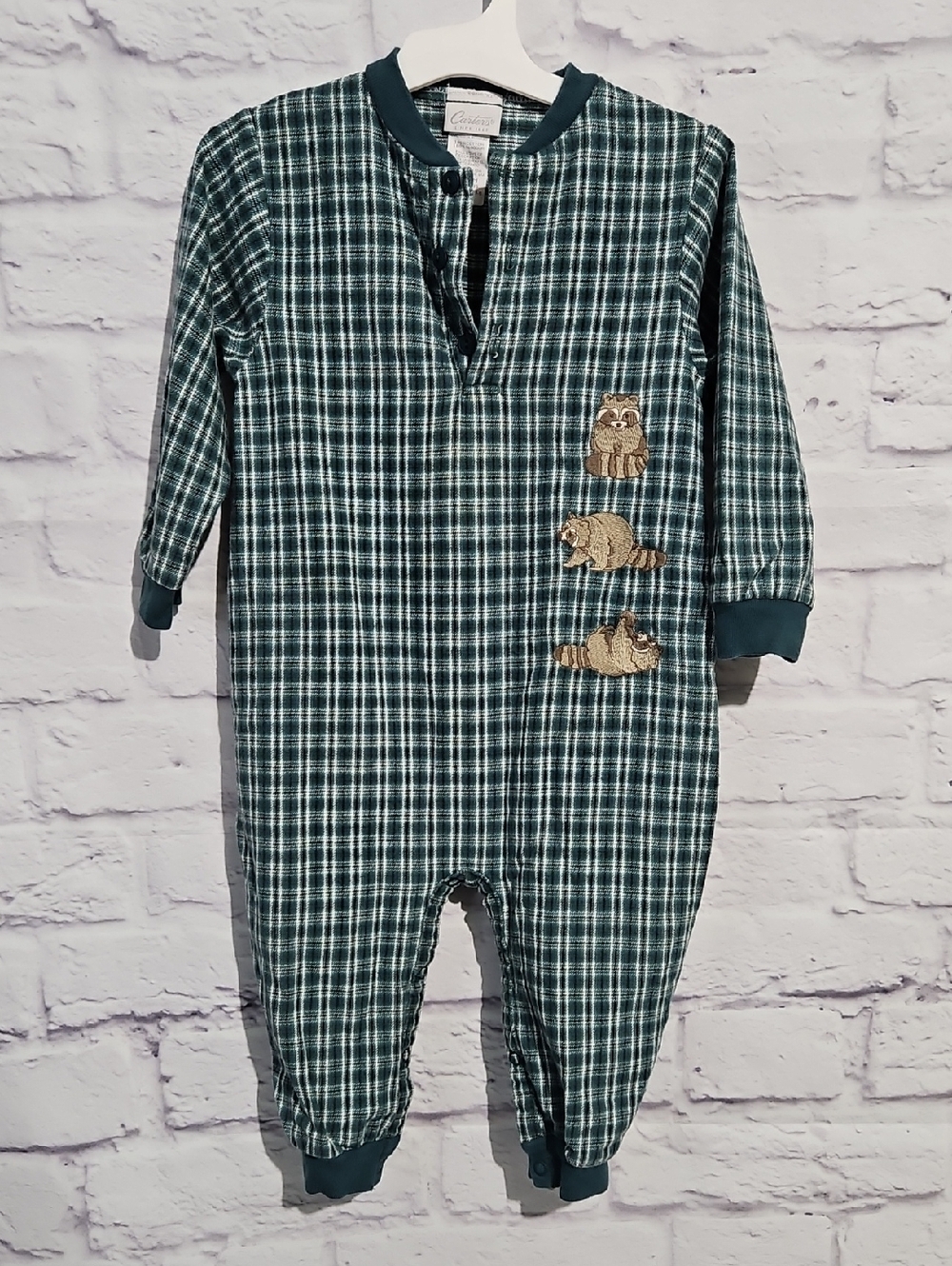 90s Vintage Plaid Woodland Sleeper - Picture 1 of 6